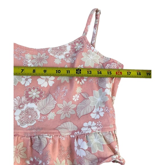 Altar's State Peach Floral Crop Top Women Size Medium | 48-51 - Picture 7 of 7